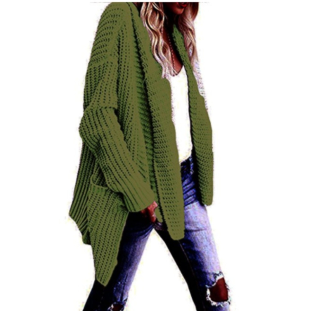 BALDWIN Wool Oversized Long Chunky Cardigan - Picture 3 of 6